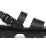 Vince NWOT Bowie-B Slingback Lug Sandals Leather chunky platform minimalist whimsygoth Slingback lightweight Photo 0