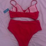 Cupshe  New Bikini Set - Hot Pink - High-Waisted Photo 1