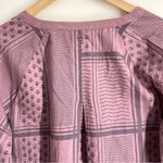 prAna Elena Top Organic Cotton Tunic Blouson size L Mauve Photo 7