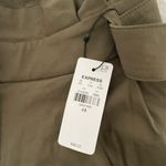 EXPRESS  olive paperbag belted wide leg pants Photo 4