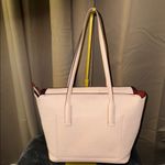 Kate Spade  Pink With Red interior Leather Tote Bag EUC Photo 7