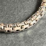 Vintage silver tone unisex‎ chainlink bracelet one size stretches Photo 3