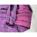 Pendleton Vintage  Wool Skirt Women 8 Purple Tartan Plaid Midi Red Academia Photo 4
