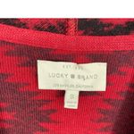 Lucky Brand  Oversized Aztec Wrap Cardigan Red Black Size Small Photo 4