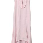 Likely Calhoun Dress Women’s Size 0 Pink Asymmetrical Midi Gown Knotted Bust Photo 2