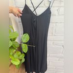 Banana Republic New NWT SEMIFORMAL BLACK CREPE SPAGHETTI STRAP PIN-TUCK DRESS Photo 5