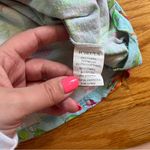 ICIKULS long sleeve floral print swim top size large Blue Photo 3