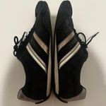 Coach  Jayme Sneaker Signature Black Canvas Silver Leather Trim Size 10 Photo 6