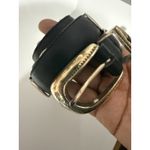 Brighton  BLACK LEATHER BELT WITH SILVER‎ COWGIRL COWBOY HEART CONCHO  SIZE M 35" Photo 1