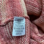 Loft Dress womens Small Pink Striped Mock Neck Sweater Long Sleeve Knit Cotton Photo 5