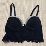 Cinema Etoile Black Lace Coquette Bustier Top Size M Photo 0