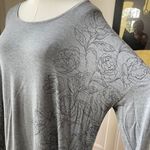 Soma PJ Top Grey Sketch Flower XL Pajama Gray Photo 3
