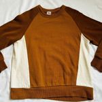 ZARA ★ Basic Colorblock Sweatshirt - Dark Mustard/ Cream ★ Photo 3