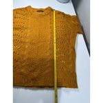 Jessica Simpson  Mustard Yellow Cable Knit Lace Sweater Size M Photo 8