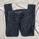 J Brand Brocade Print Skinny Jeans Womens 25 Blue Black Denim Ankle Y2K Fall Photo 8
