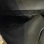 Kate Landry  Black Leather  Python‎ Snake Print Tote Shoulder Bag Zip Top Photo 6