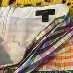 J.Crew  G5031 Rainbow Gingham Tie-Front Skirt $118 EUC 6 Photo 5