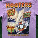 Hooters purple Tshirt size medium Photo 2