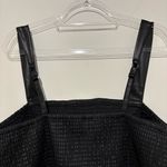 Torrid  Peplum‎ Faux Leather Smocked Top Black size 3X Photo 5