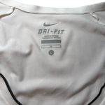 Nike Womens Dri Fit White V-Neck Performance T-shirt Size Large Photo 3