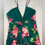 Forever 21 Green Floral Mini Dress Photo 1