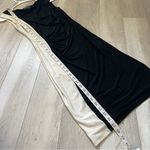 Lauren Ralph Lauren Ruched Dress slinky midi womens Black Cream (size 4) formal Photo 6