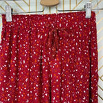 Poupette St Barth Red Sky Rayon Georgette Foe Printed Pants Size US XS Photo 1