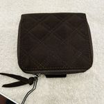 Vera Bradley NWT  Mini Zip Wallet Quilted Microfiber Brown Expresso NEW Photo 2