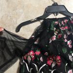 Badgley Mischka Cold shoulder floral embroidery dress Photo 6