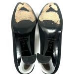Ellen Tracy black fabric heels, made in Italy, size 9.5 Photo 9