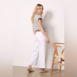 Good American NWT Jeans Good Waist Palazzo Crop Wide Leg in White Size 10/30 Photo 6