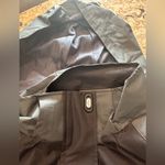 Women’s XXL Waterproof Rain Jacket Removable Hood Dark Green Outdoor Sports Black Photo 3