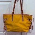 Dooney & Bourke  Mustard Yellow Bailey Tote Eva Tote with Tan Accents leather Photo 2