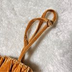 Urban Outfitters  Eden Velvet Golden Brown Ruched Cami Crop Tank Top Photo 3