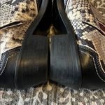 ZARA  snake skin metallic burgundy western cowboy boots Photo 6