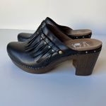 Dansko  Deni Leather Fringe Tassel Mule Heel Clogs Size EU 42 Photo 2
