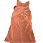 ASOS  Dress Womens US 10 Orange‎ Strapless Midi Ruched Asymmetric Formal Photo 3