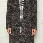 RTA Road to Awe Jamson Leopard Animal Print Wool Cashmere Coat Brown Size L Photo 4
