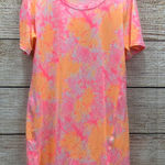 Jenni  Intimates Sleepshirt [Size Medium] Tie Dye Short Sleeve Loungewear‎ Top Photo 0