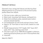 AQUA NWOT Bloomingdale’s Lace Dress Photo 4