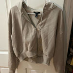 Forever 21  Cropped Zip-Up Hoodie Photo 0