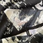 Zella  En Point Mesh Legging Medium Black White Marble Pants Yoga Capri Crop Photo 2