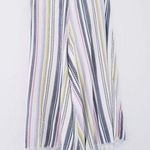 Aurelia Stripped Distressed Boho Wide Leg Ankle Pants Size M Photo 0