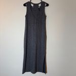 J.Jill  Fit XS Petite Gray Knit Maxi Dress Sleeveless Modal‎ Stretch Photo 8