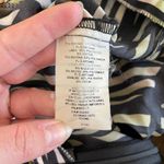 Bebe  Green and Black Striped Midi Silk Skirt Photo 5