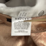 EXPRESS  Metallic Rose Gold Jeans‎ 2R Modern Straight Disco Party Cybercore Photo 7