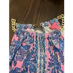 Lilly Pulitzer  Gold Chain Collar Women's Sleeveless Top Xl Tank Top Photo 4