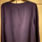 Alice & Trixie Alice &‎ Trixie Silk Blue Tunic Blouse Size M Photo 5
