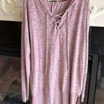Chance or Fate Oversized Hoodie Comfy Heather Plum Pullover  Long Tunic Womens XS Photo 11