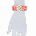 Marc Jacobs Marc by Pink Turnlock Rubber Bracelet Photo 4